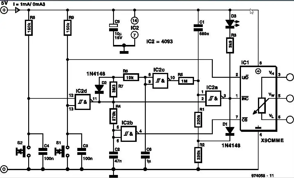 digital potentiometer diagram